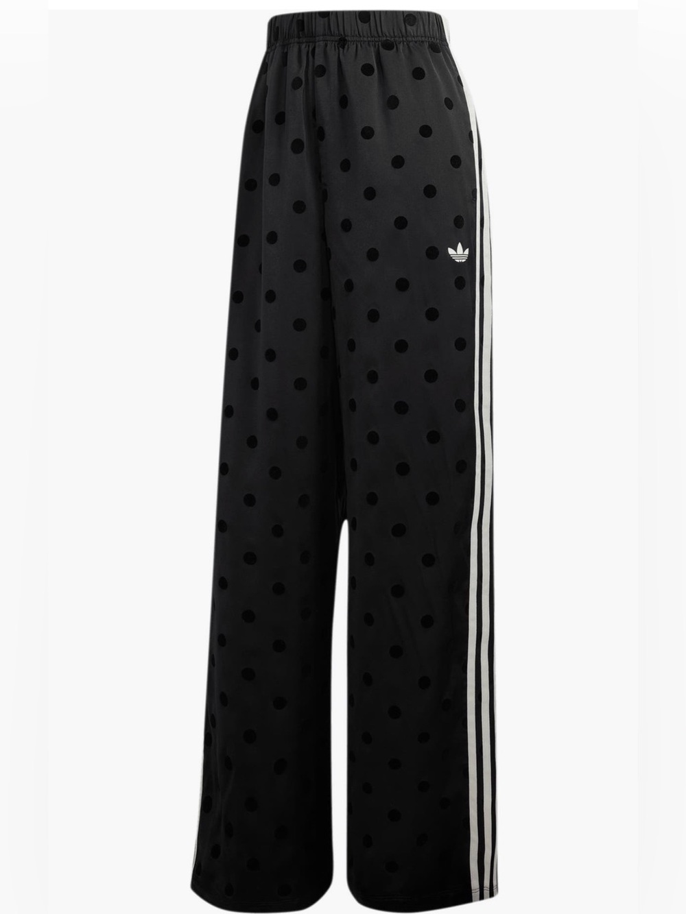 Adidas Black Polka Dot Wide Leg Pants